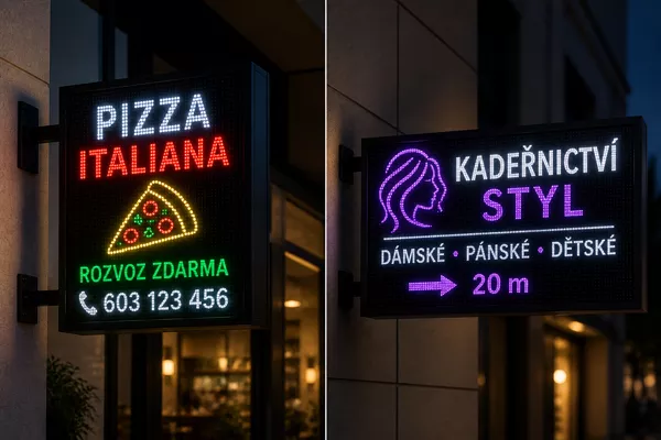 LED nápisy a reklama
